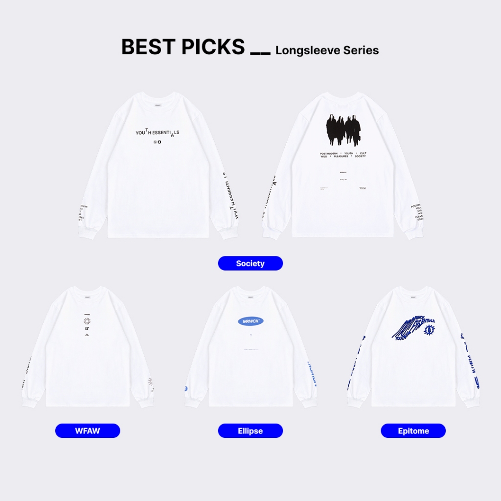 MORWICK - Tshirt Kaos Long Sleeve Lengan Panjang Pria Series