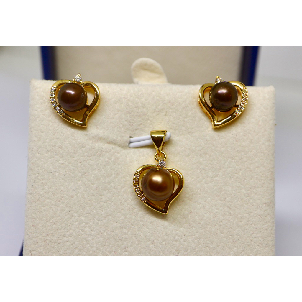 SET GIWANG DAN KALUNG LIONTIN MUTIARA LAUT GRADE A LENGKAP SERTIFIKAT