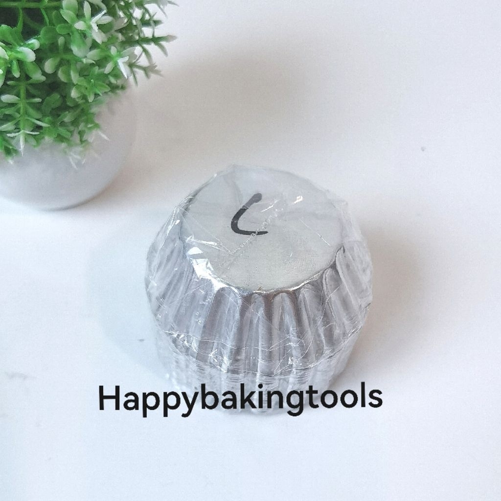 Cetakan mini pie C ukuran D6x4x2,2cm, loyang kue pie mini ukuran C alumunium cetakan kue pie buah, C