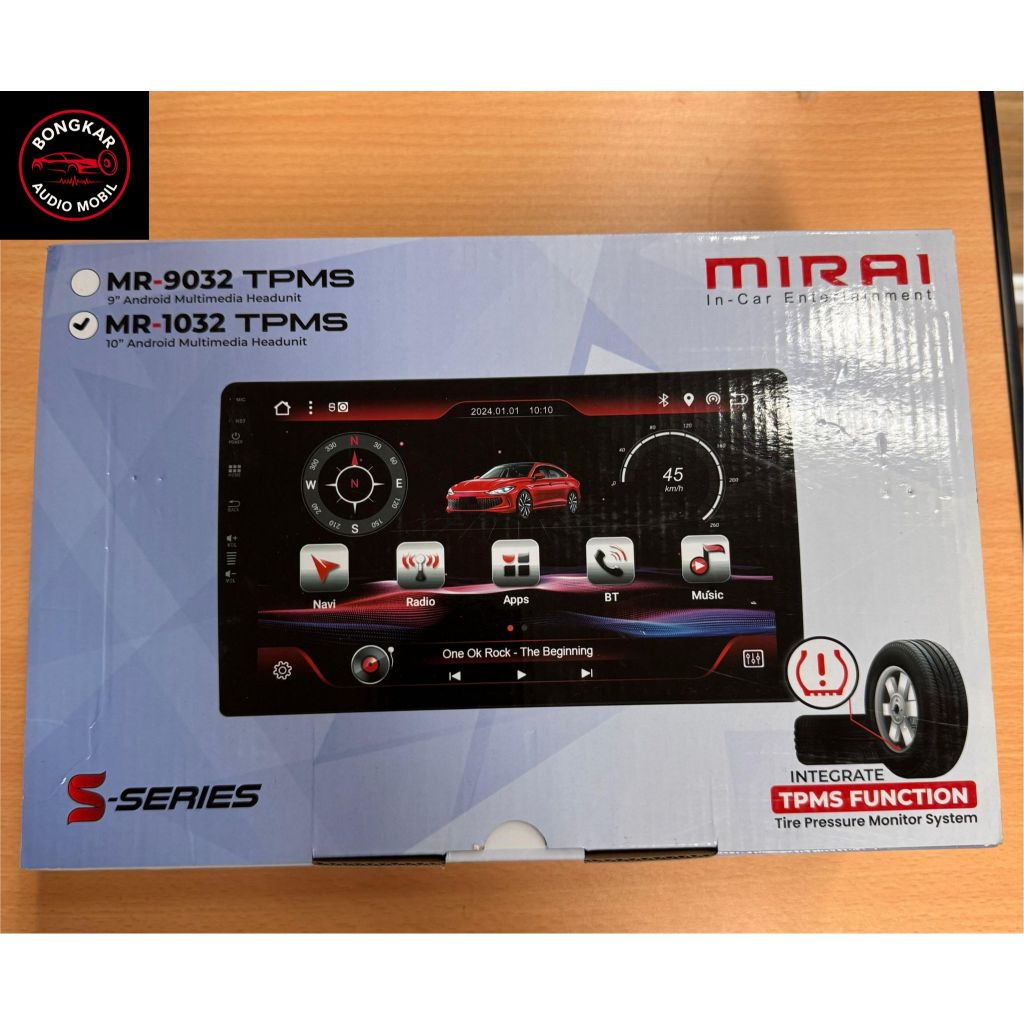HEAD UNIT ANDROID MIRAI MR-1032 TPMS / HEAD UNIT MIRAI MR-1032 S-SERIES