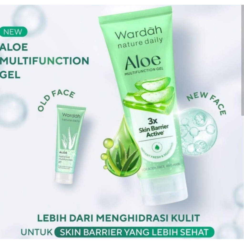 Wardah nature daily moisturizer gel Aloe Vera