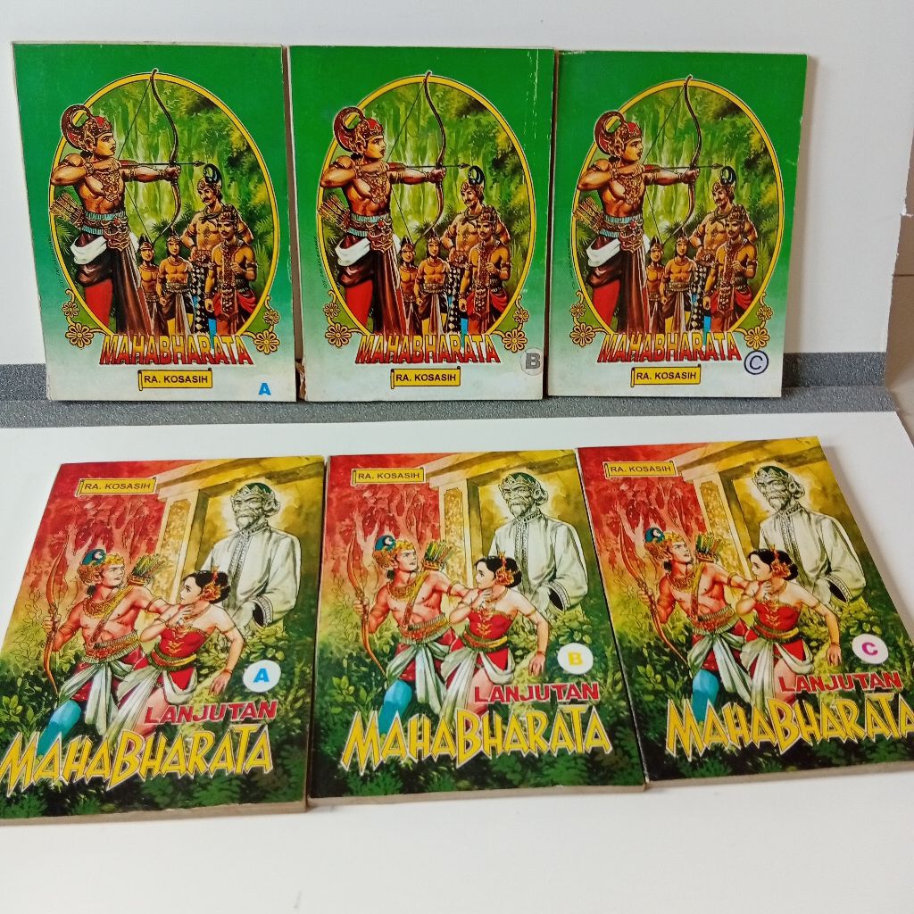 Satu paket komik Mahabharata RA Kosasih ( 6 Buku)