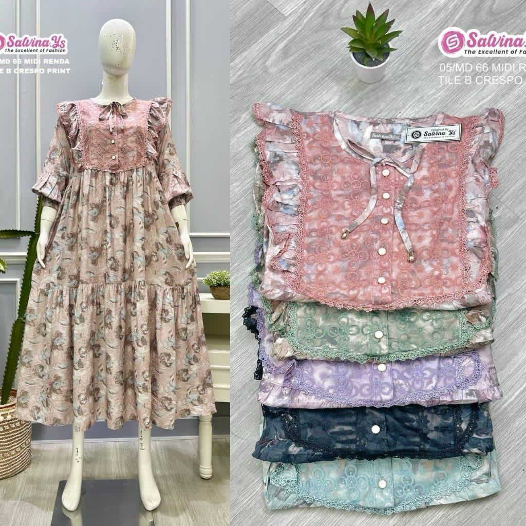 Gamis Salvina Renda Motif Premoum