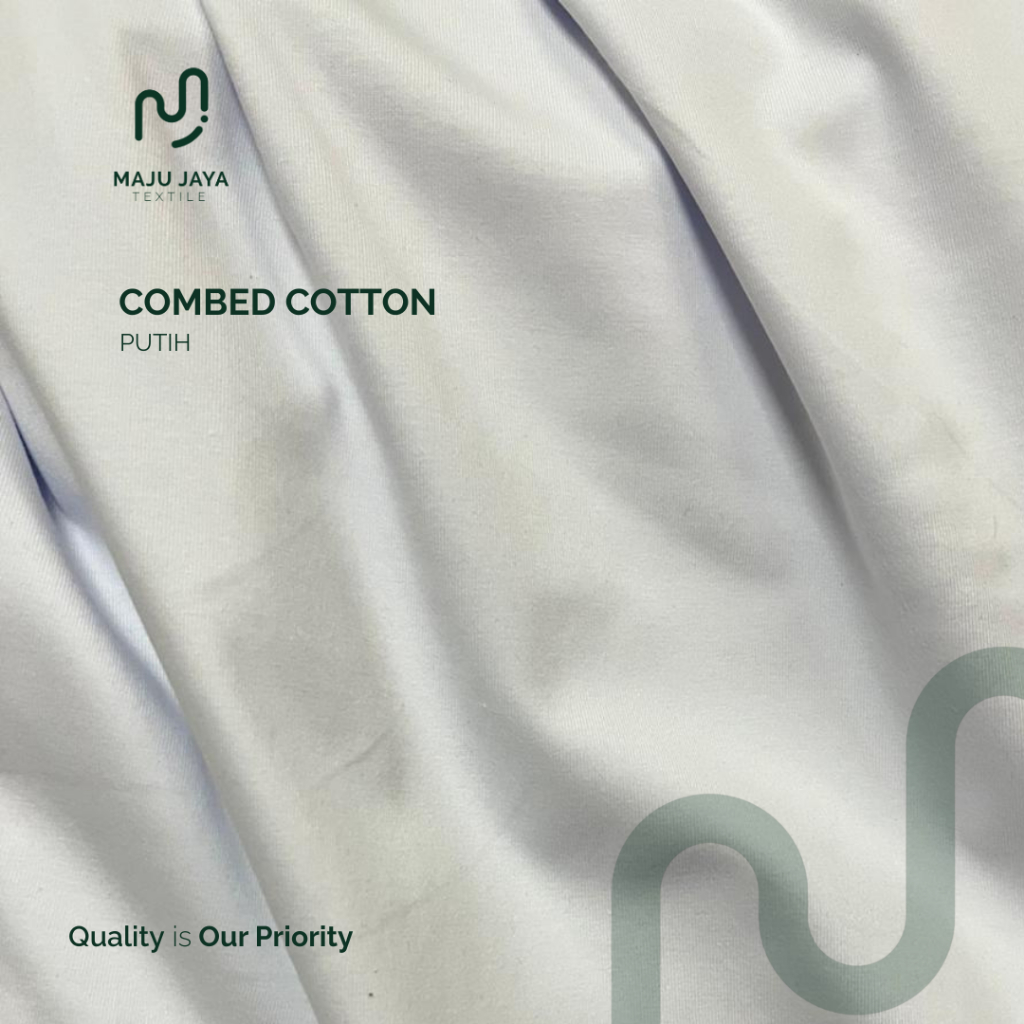 MAJU JAYA TEXTILE - Kain Combed Cotton 16s 39" Non Mercerised / Bahan Kaos Katun Combed 16s 39" Non 