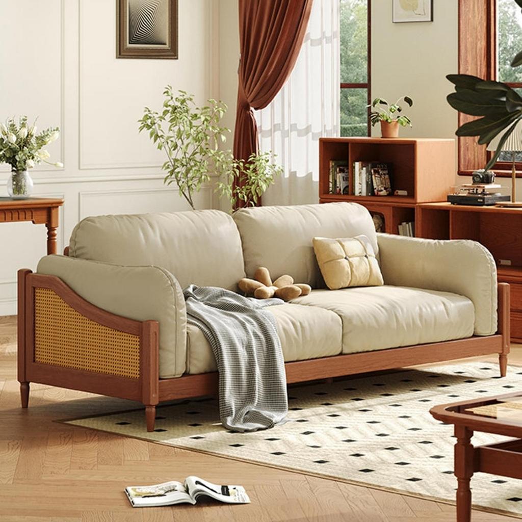 Sofa retro jati 3 seater / sofa cafe / sofa minimalis