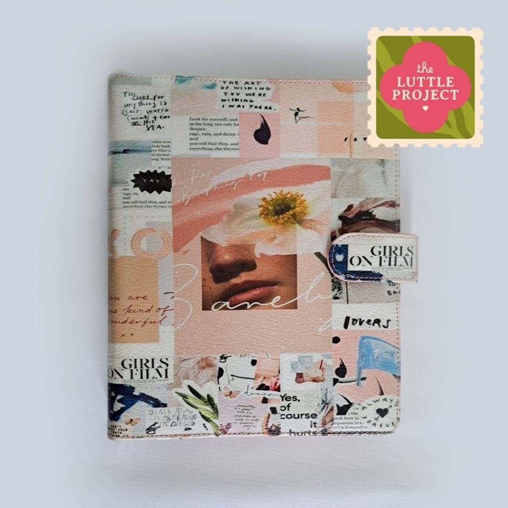 BINDER A5 LEATHER SINTETIS, RING, INCLUDE ISI KERTAS (PRELOVED)