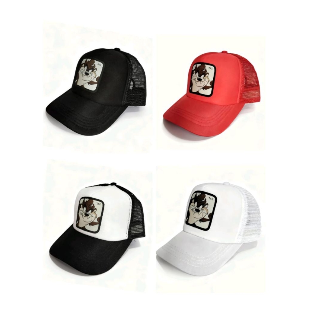 Topi jaring Tazmania sport Uniseks animasi dewasa