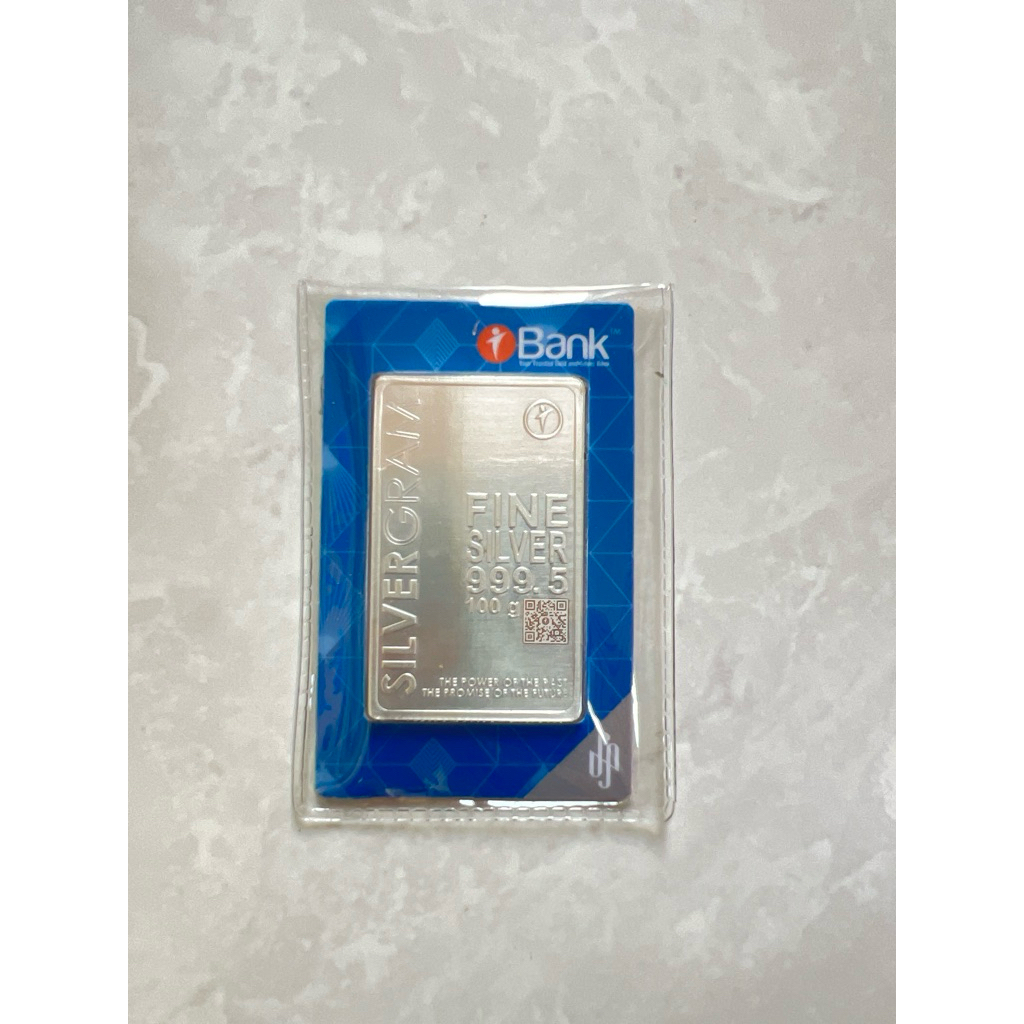 silvergram 100 gram logam mulia perak barcode certy