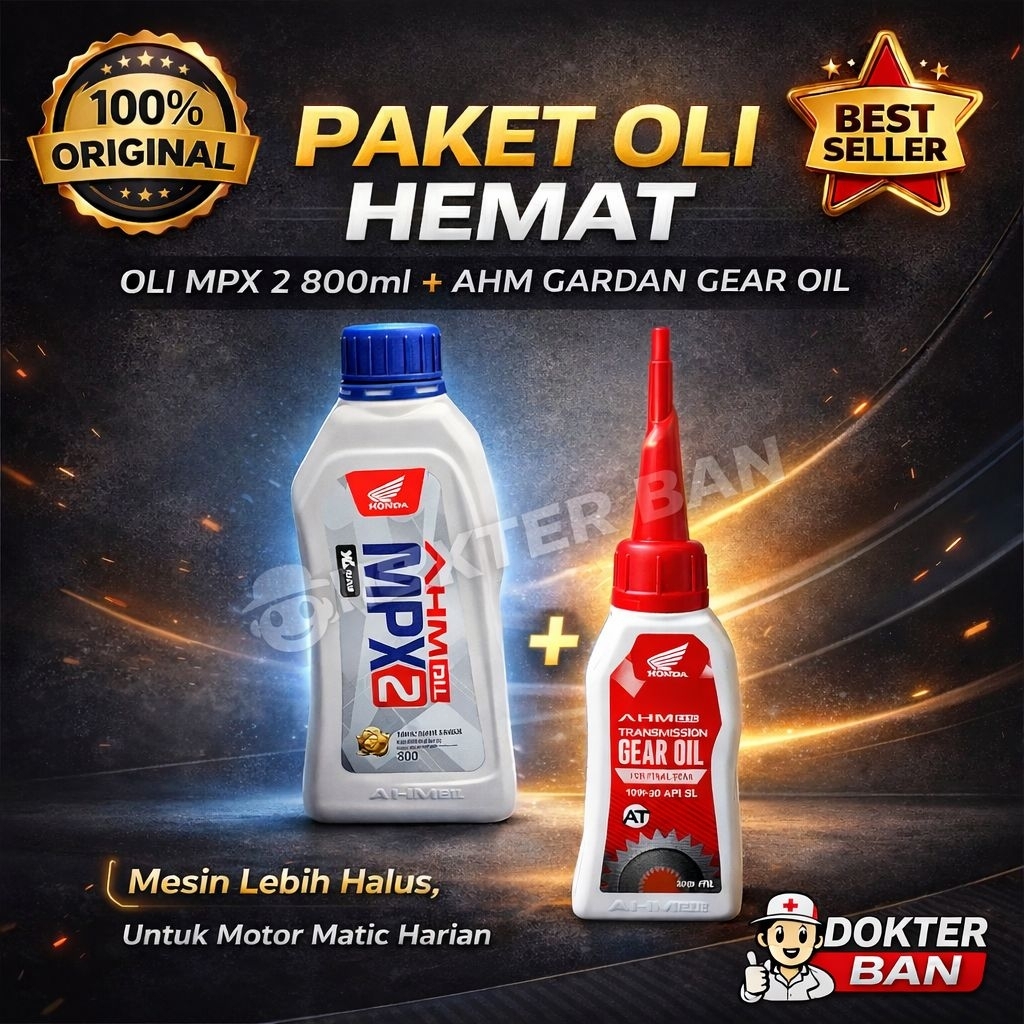Paket Oli Motor MPX 2 + Oli Gardan – 100% Original & Asli