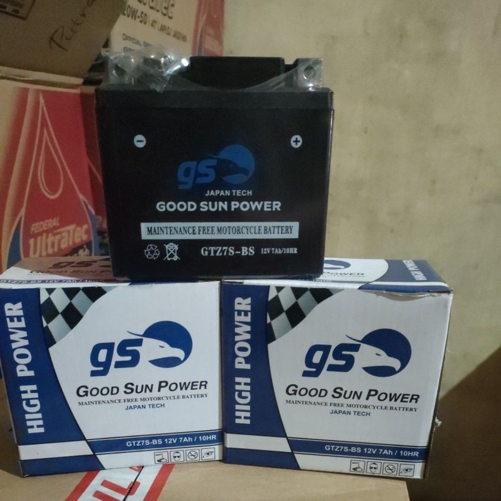 Aki Gs Good sun power GTZ7S-BS 12V 7AH/10HR