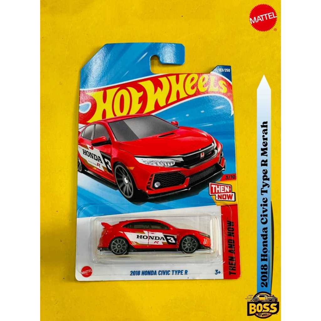 Hot Wheels 2018 Honda Civic Type R Merah JDM Rare Original