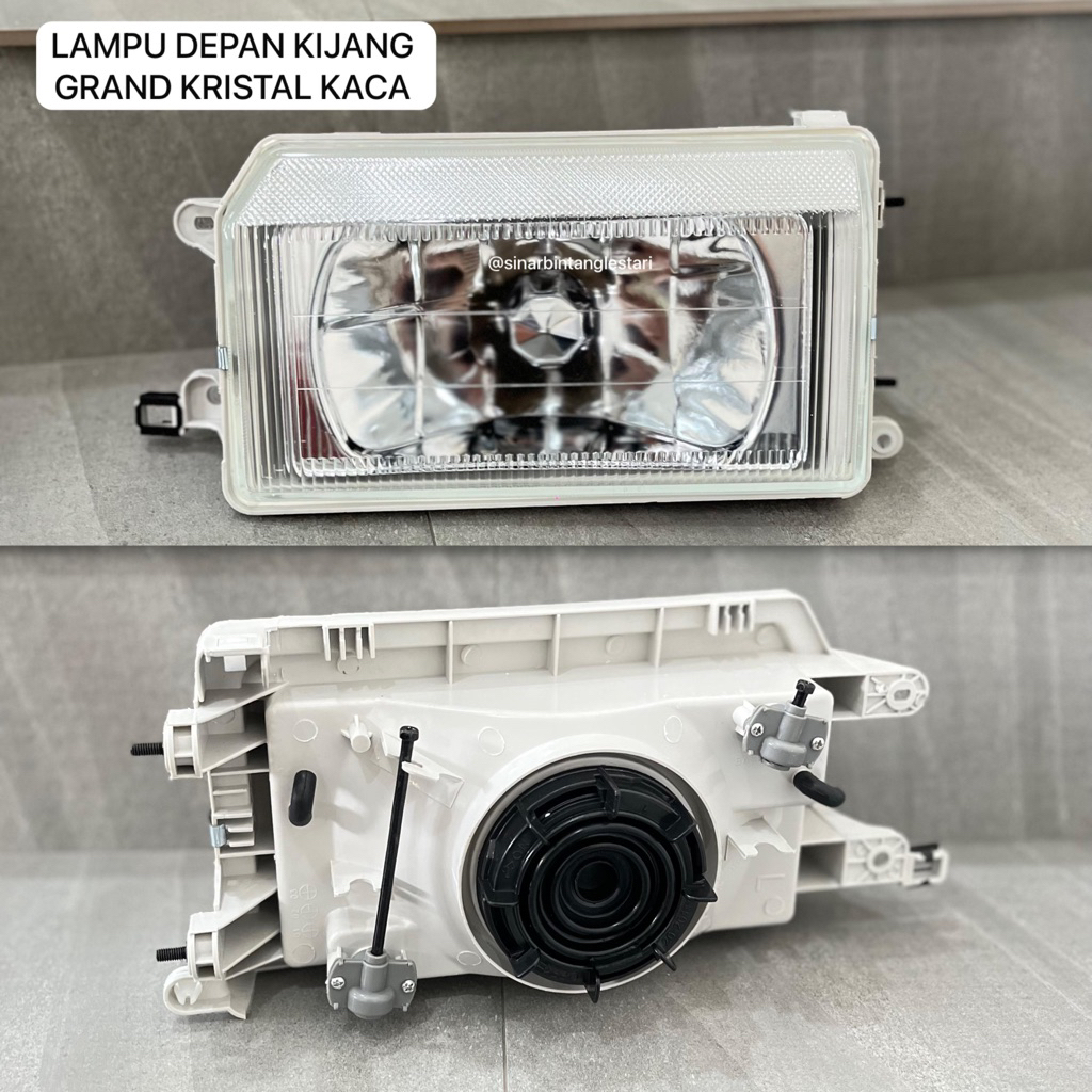Lampu Depan / Head Lamp Kijang Kristal Cyrstal Kaca ( Super Quality )