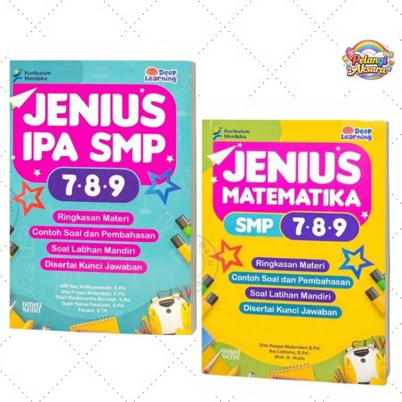 Buku Latihan Soal | Jenius Matematika dan IPA SMP 7 8 9 (Deep Learning) - NAWASENA