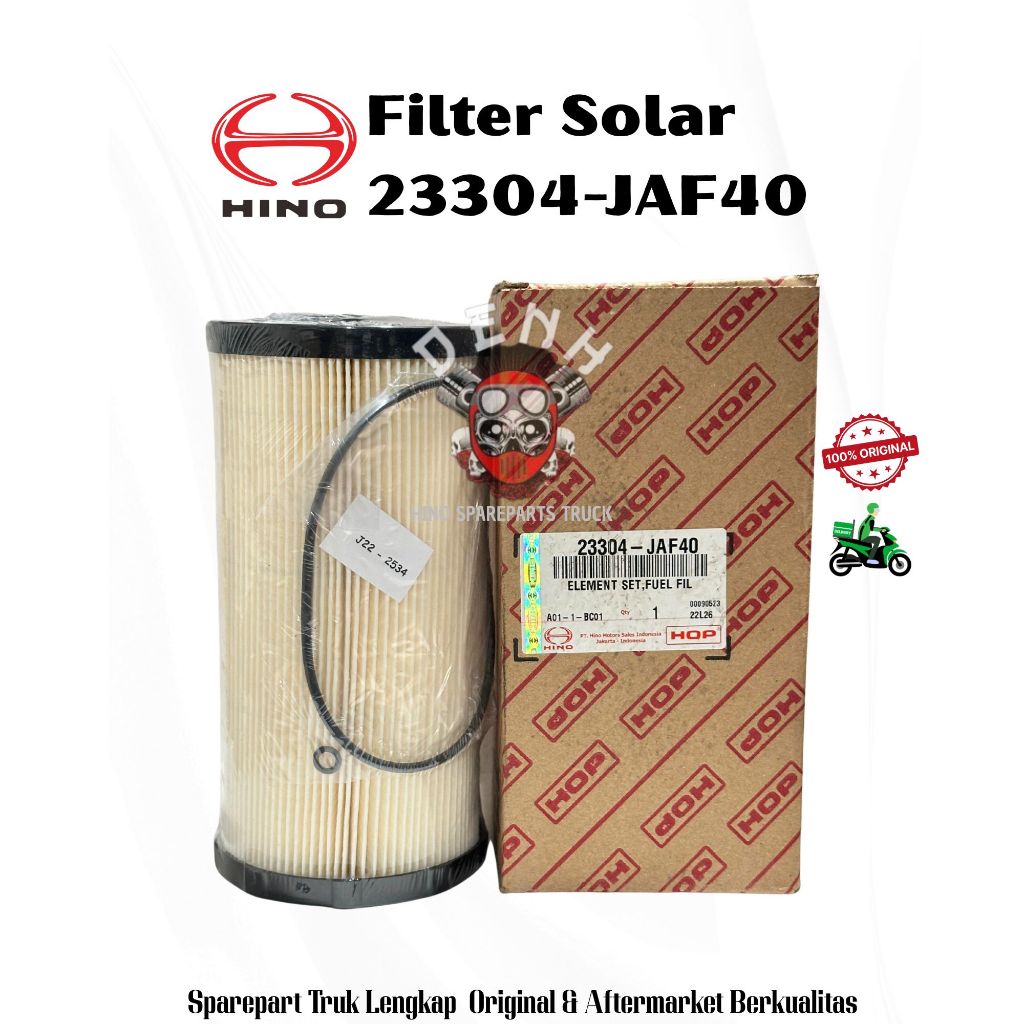 23304-JAF40 / 23304 - JAF40 / 23304 JAF40 Filter Solar / Fuel Filter / Saringan Solar Hino Asli HOP 