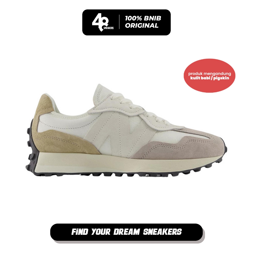 Sepatu Sneakers Unisex NB 327 White Beige (U327WGA) Original