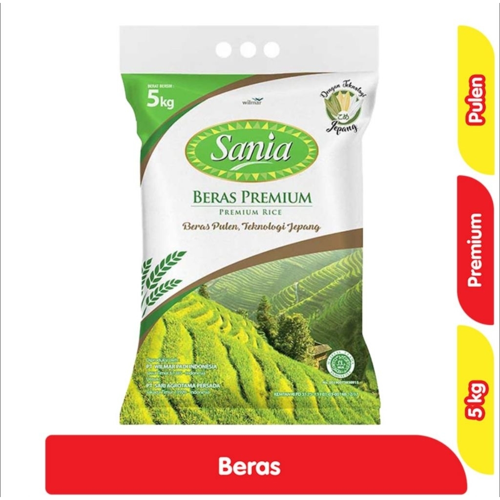 Beras Premium Sania Wilmar 5kg