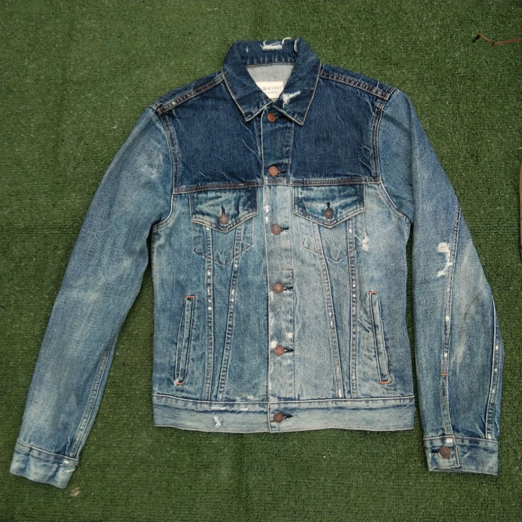 RRL Denim & Supply Ralph Lauren Trucker Jeans Jacket Washed Indigo