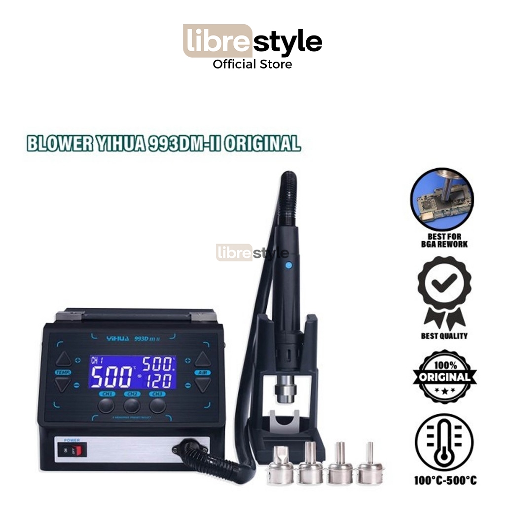 YIHUA 993DM-II Intelligent Digital Display Rework Station Blower Ori