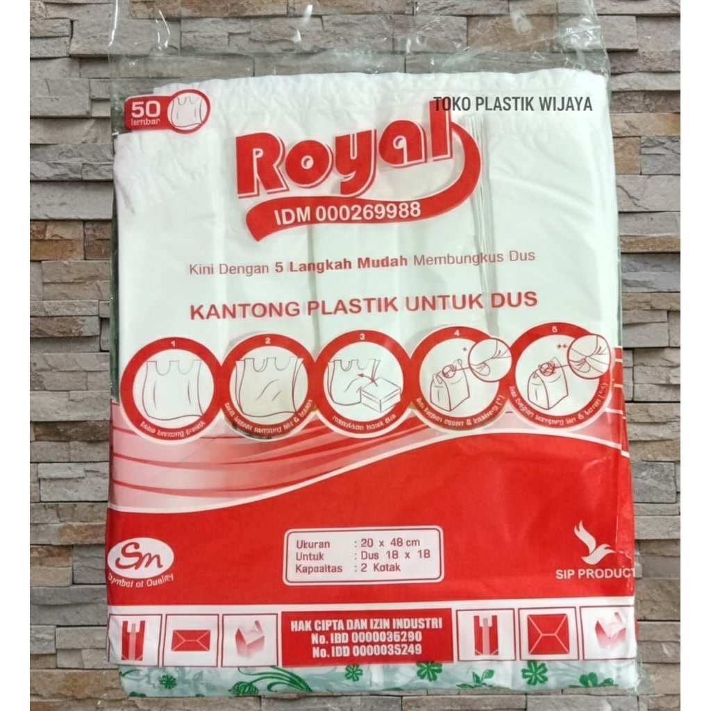 Kantong Kresek kotak nasi motif Selamat menikmati