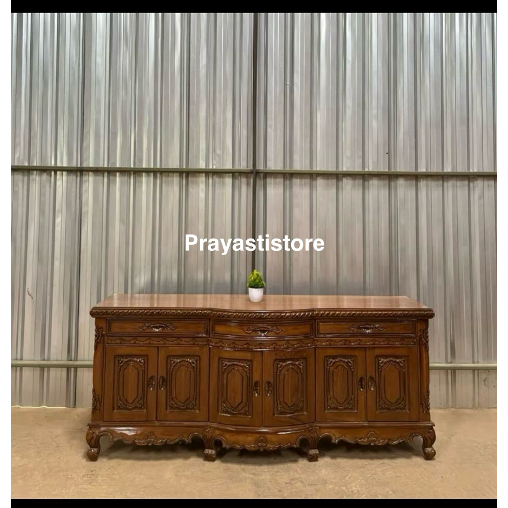 Bufet Tv Ukir Kayu Jati Meja Tv Ukir Jati Bufet Tv Jati Asli