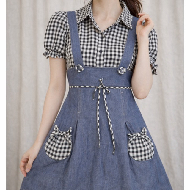 Dress Wanita Anime Kawaii Vintage Preloved