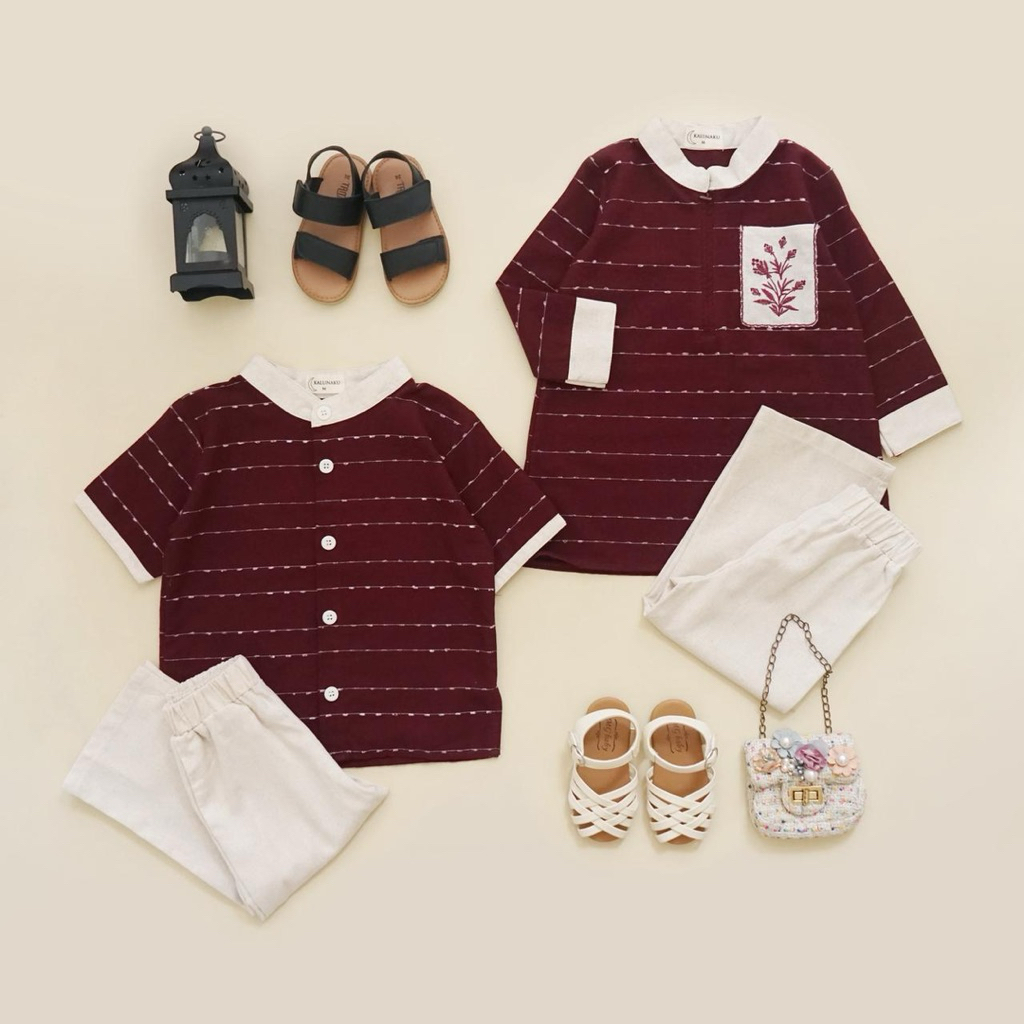 MAHARANI COUPLE SET | Setelan Anak Laki-laki | Setelan Anak Perempuan | Baju Anak Kembar Seragam