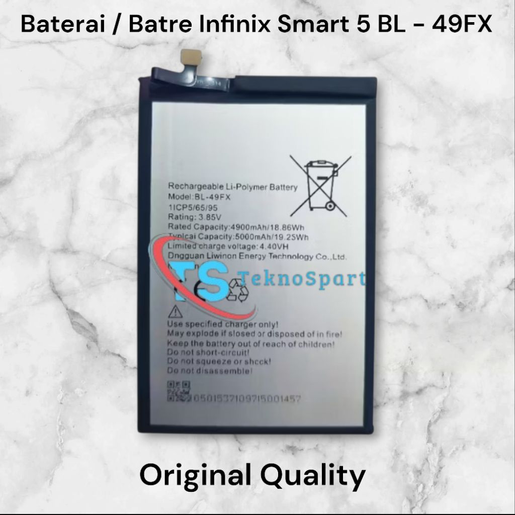 Baterai Batre Infinix Smart 5 BL - 49FX Original