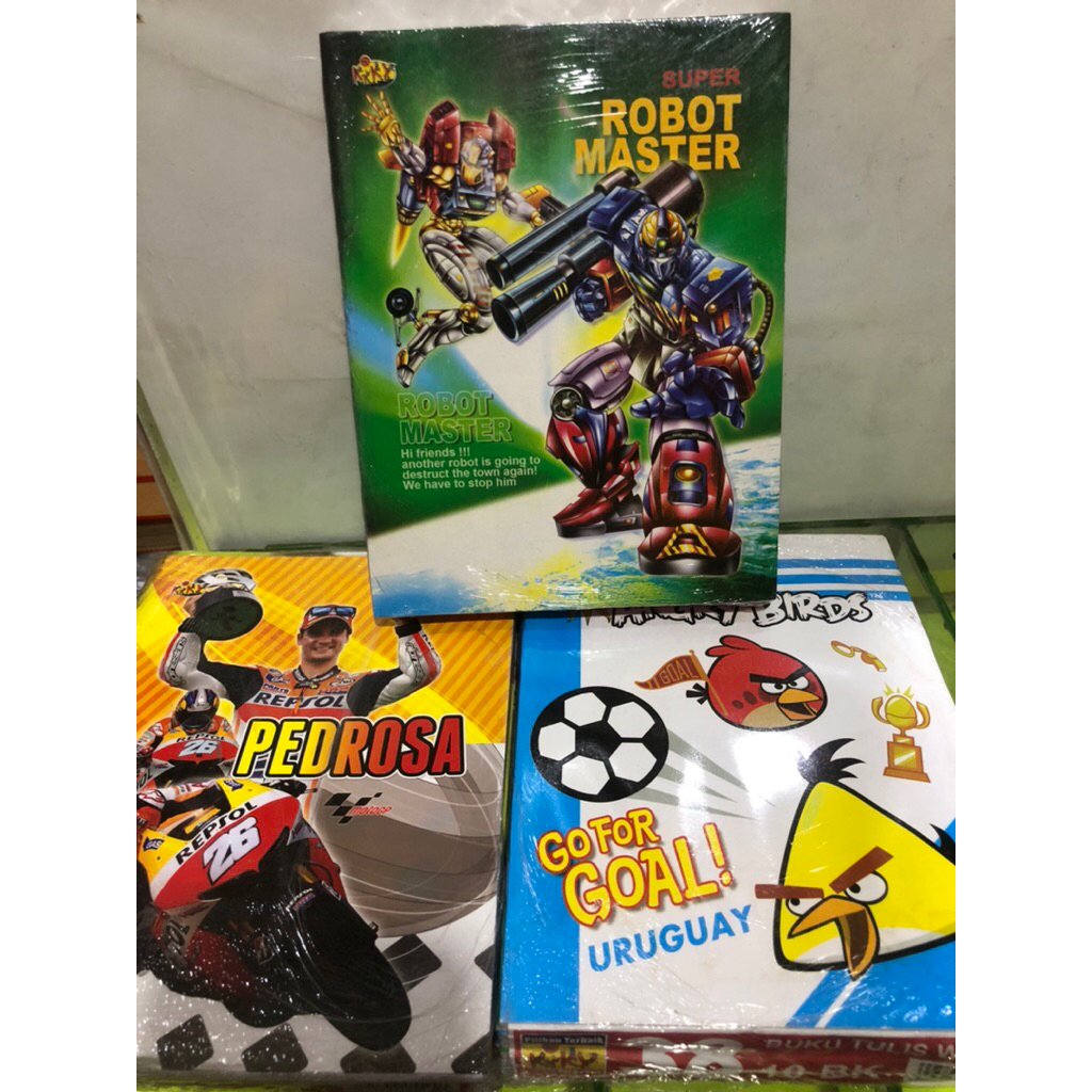 Buku tulis warna kiky 38lembar grosir per 1pck