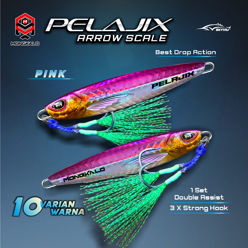 Mongkalo Pelajix Panah noGID noMotif Candy 60 Pink