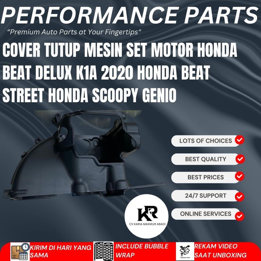 WIN - COVER TUTUP MESIN SET MOTOR HONDA BEAT DELUX K1A 2020 HONDA BEAT STREET HONDA SCOOPY GENIO