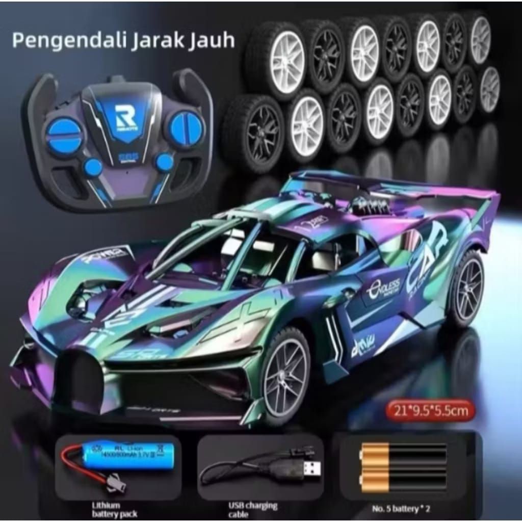 RC Sport Mobil Balap 2WD Baterai Cas Mainan Anak Mobil Remote Control Mainan Anak Laki Laki