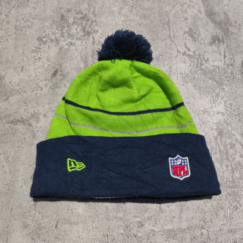 Topi beanie kupluk rajut new era x nfl