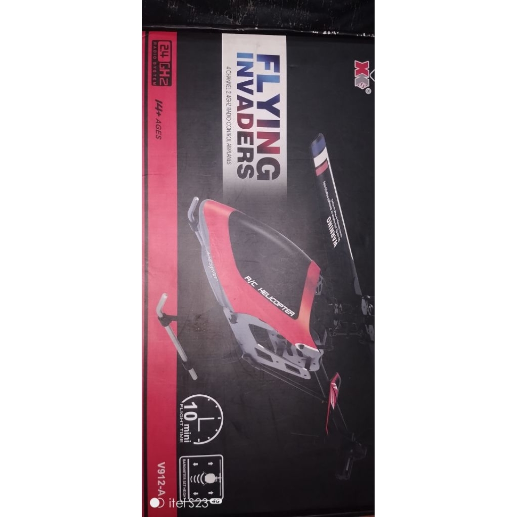 rc helikopter bekas pakai xk v912a