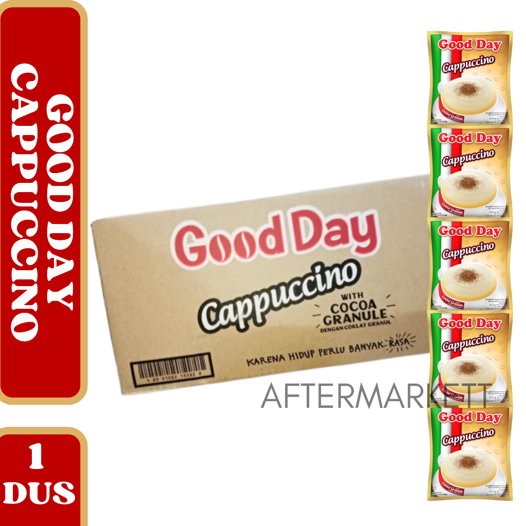 GOOD DAY Kopi Cappuccino Sachet 1 Dus Rasa Creamy Choco Granule Praktis