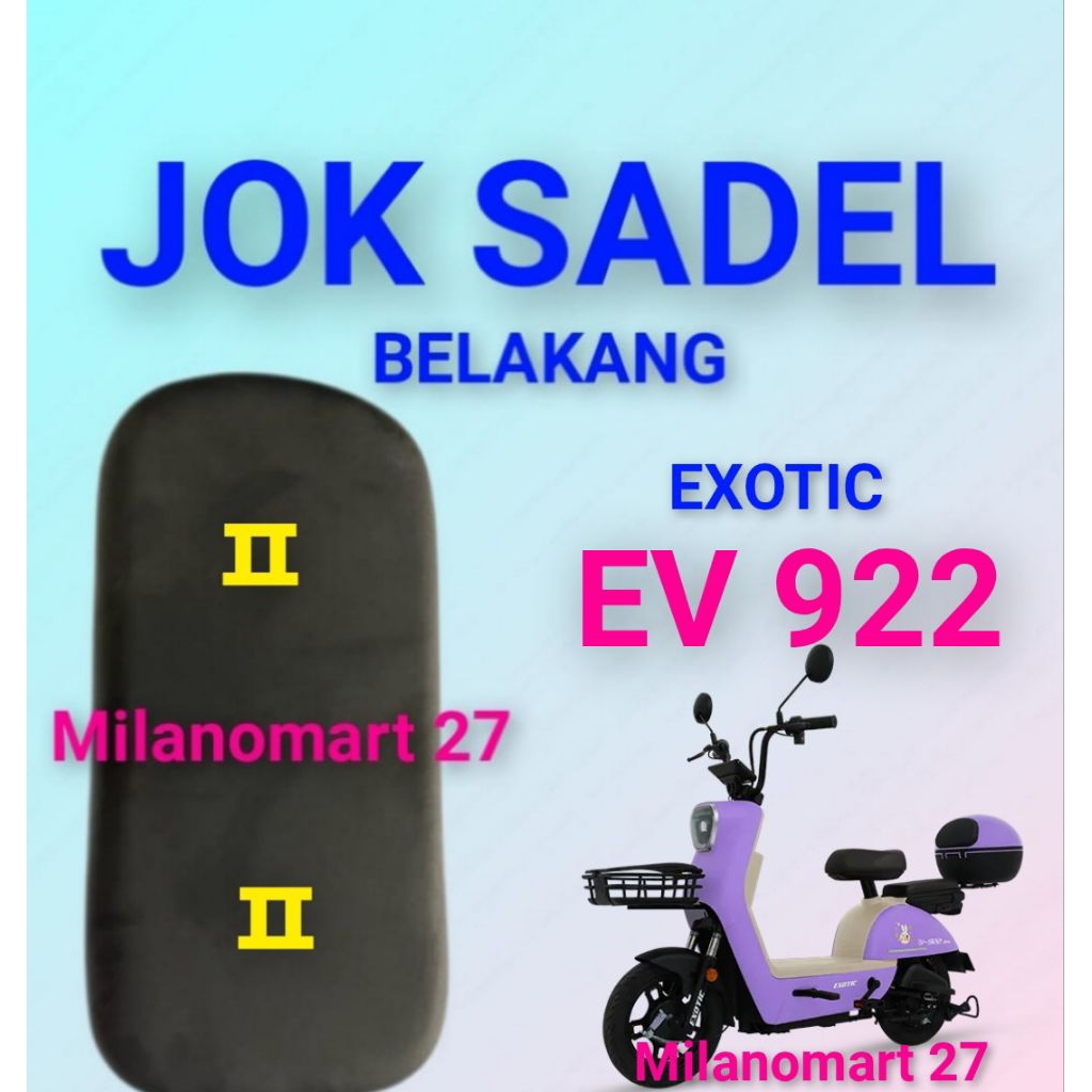 jok sadel belakang sepeda listrik exotic ev 922 jok sadle belakang sepeda listrik exotic ev 922