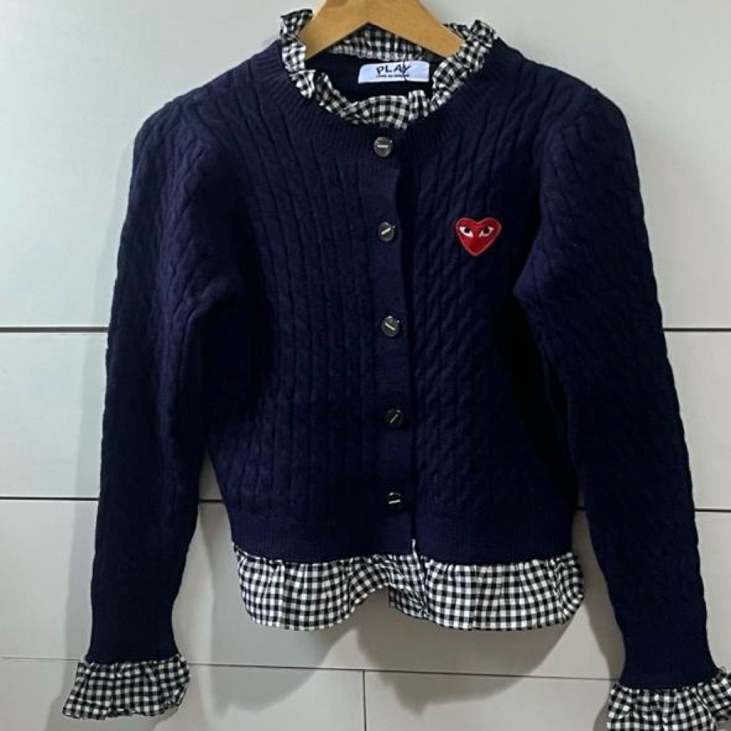 Cardigan Play Comme Des Garcons - Navy