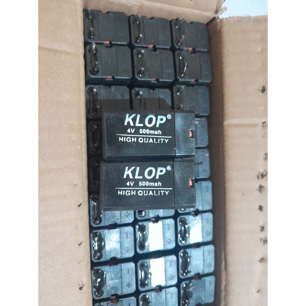 BATERAI AKI KERING 4Volt 500mAh RECHARGEABLE TAHAN LAMA