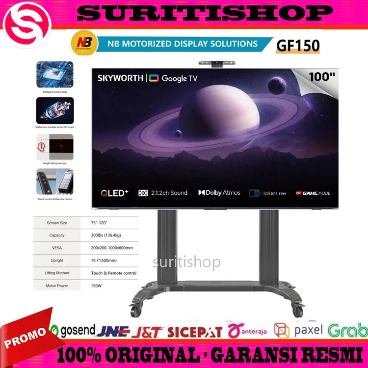 NORTH BAYOU GF150 BRACKET STANDING 75 Inch - 120 Inch NORTH BAYOU