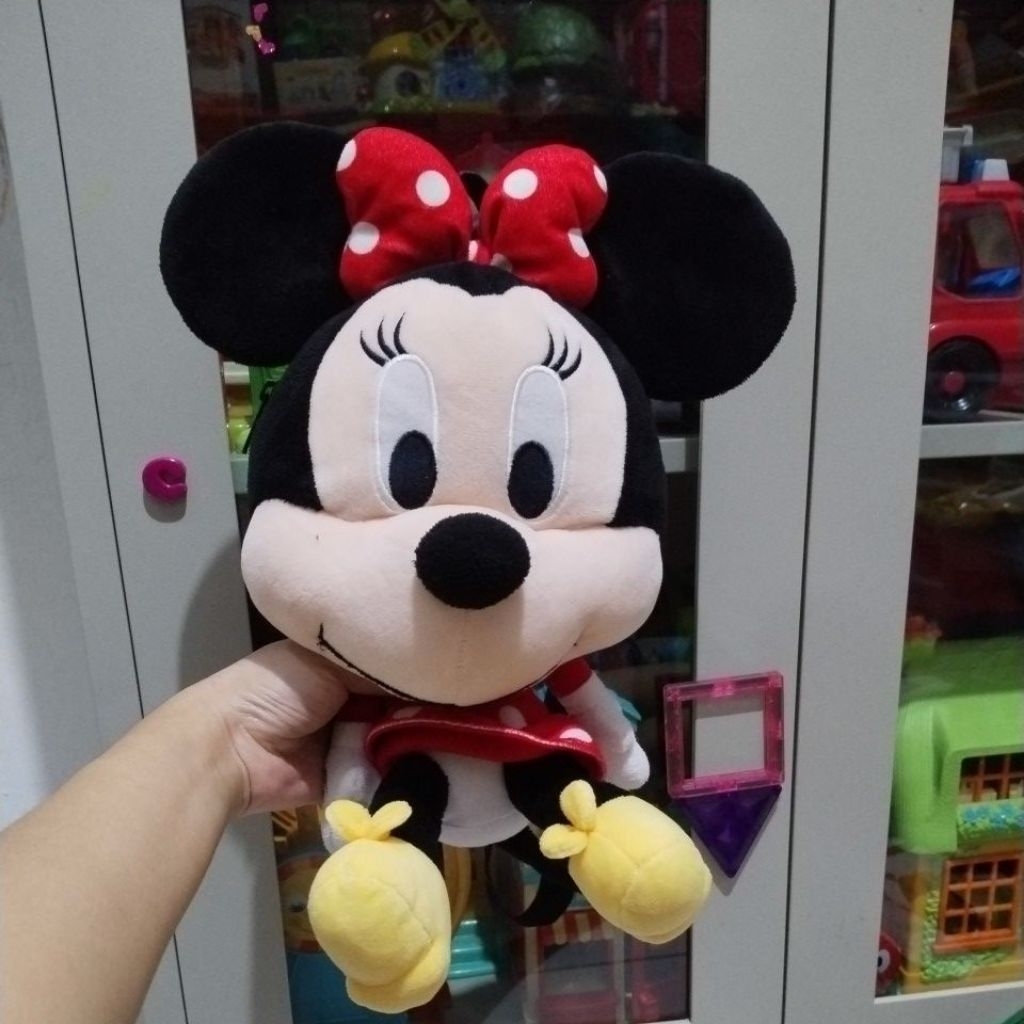preloved tas ransel anak boneka minnie mouse disney