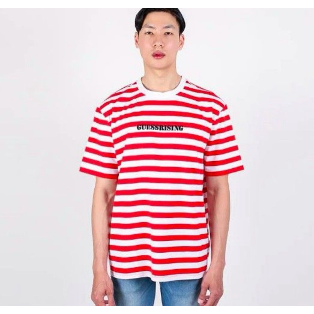 Guess x 88 Rising Stripped T-Shirt