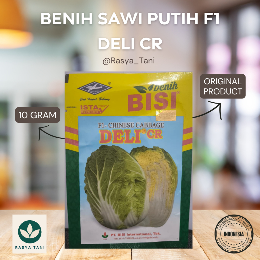 Benih Sawi Putih F1 Deli CR (10 gr) - Benih BISI Cap Kapal Terbang