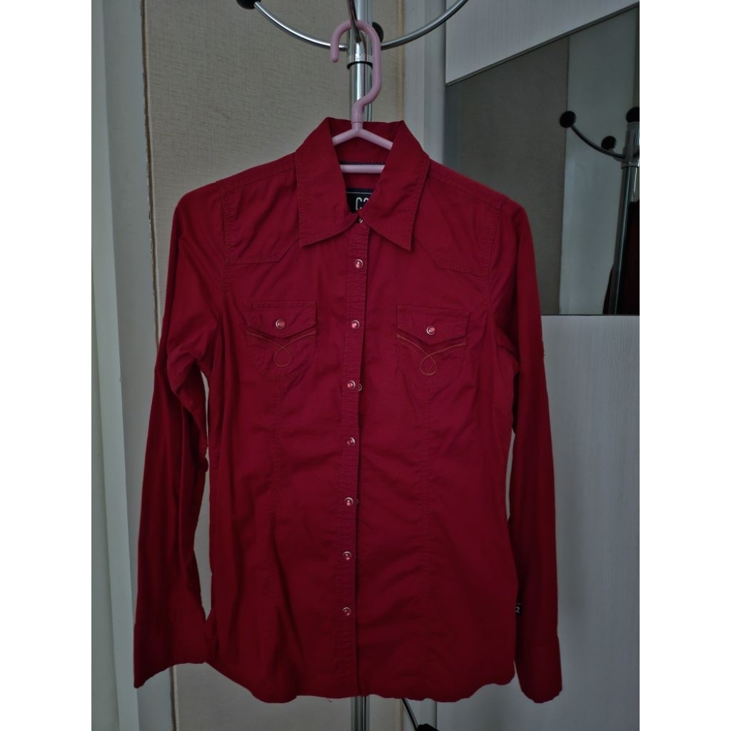 Kemeja merah C2 PRELOVED/BEKAS
