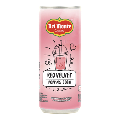Del Monte Boba Red Velvet Kaleng 240 ml