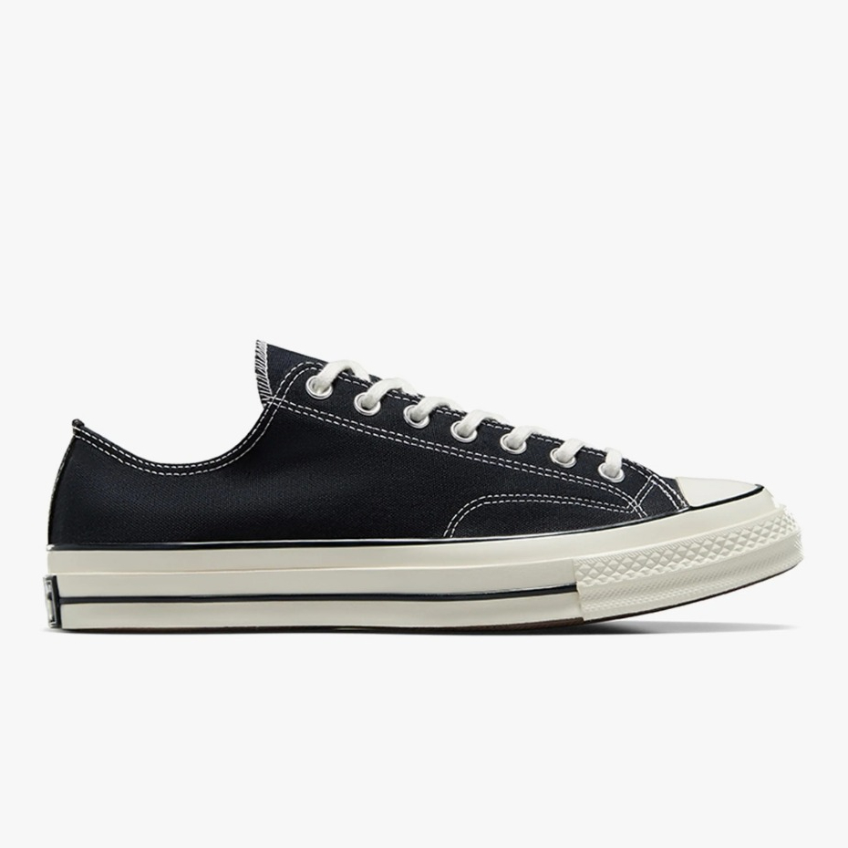 Sepatu Sneakers Unisex Converse Chuck 70 Ox Black Egret Original 162058C