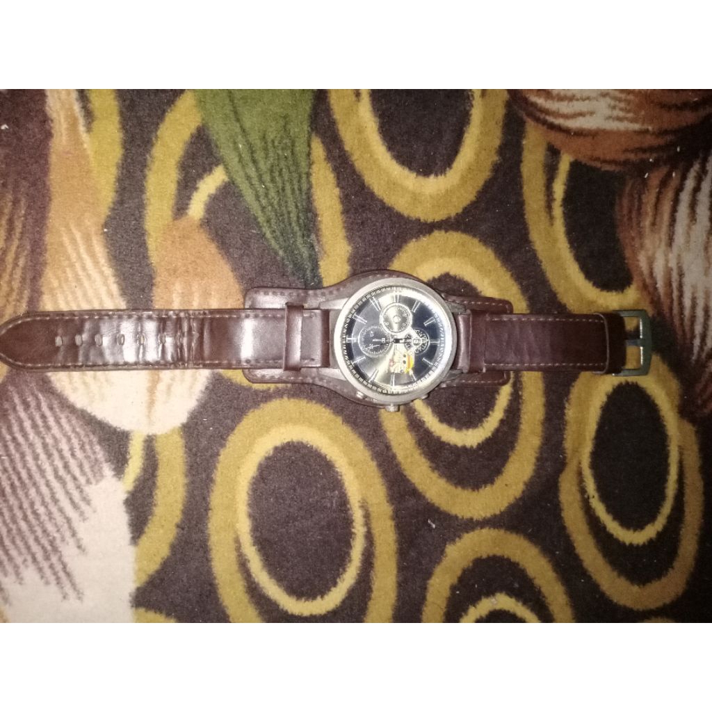 Jam Strap Kulit SwissArmy