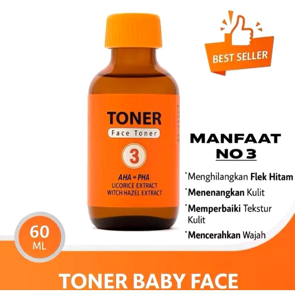 RDL Toner Babyface Cleanser no 3 Original BPOM