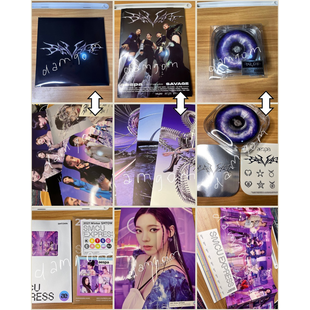 ALBUM ONLY AESPA OFFICIAL KARINA WINTER NINGNING GISELLE ALBUM AESPA SAVAGE POS DIGIPACK SYNC DIVE H