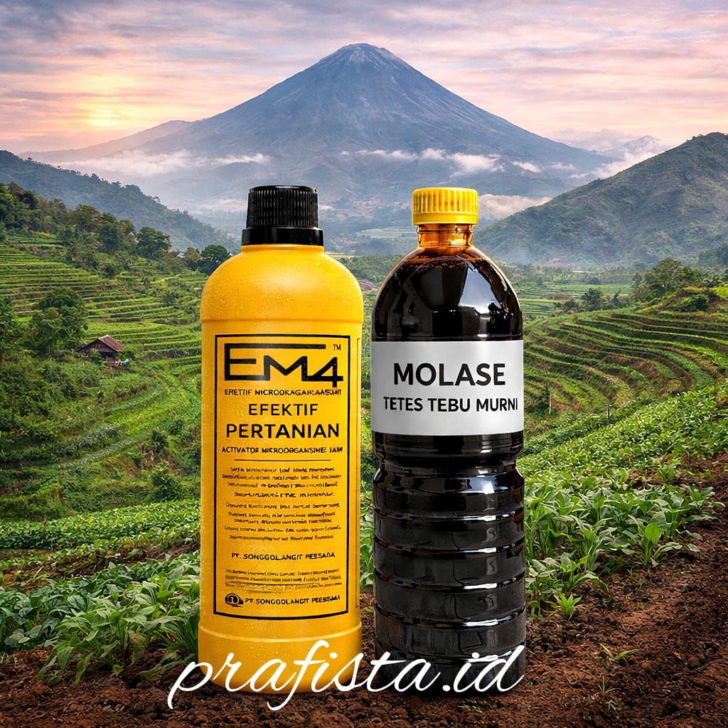 Molase + Em4 Pertanian. M4 kuning untuk pupuk tanaman original