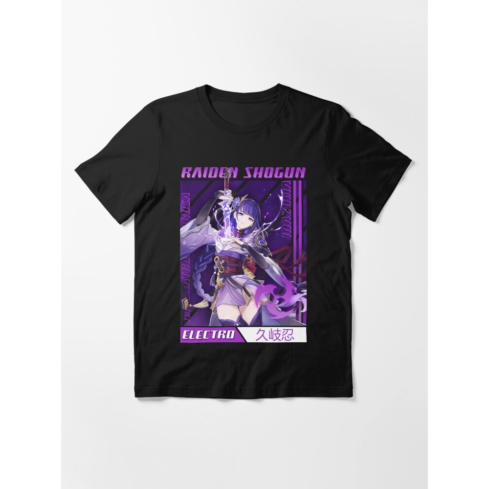 Kaos Raiden Shogun Genshin Impact Essential T-Shirt