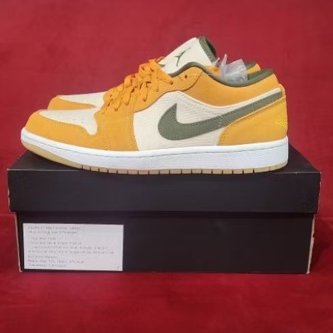 SEPATU NIKE AIR JORDAN 1 LOW SE ORANGE OLIVE
